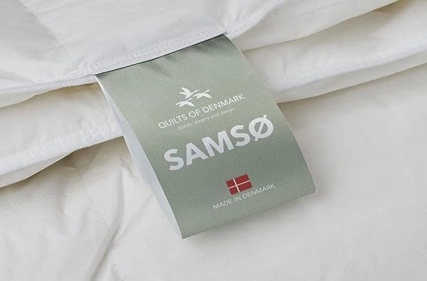 Samsø helårsdyne med mærke